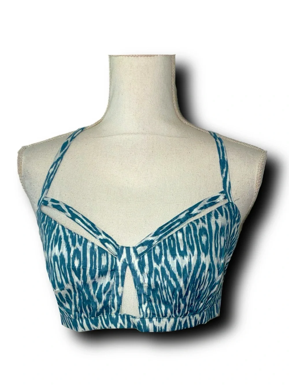 NWT 100% Cotton Anthropologie Pilcro Printed Surf Bra Top